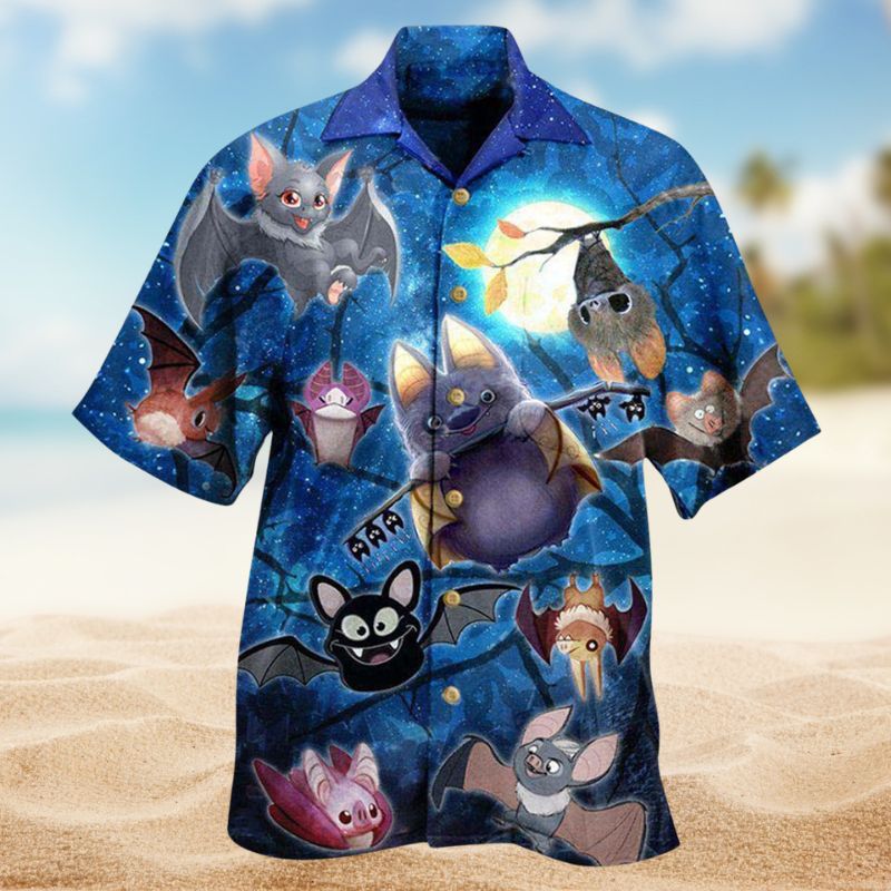Cute Bats Night Edition – Hawaiian Shirt