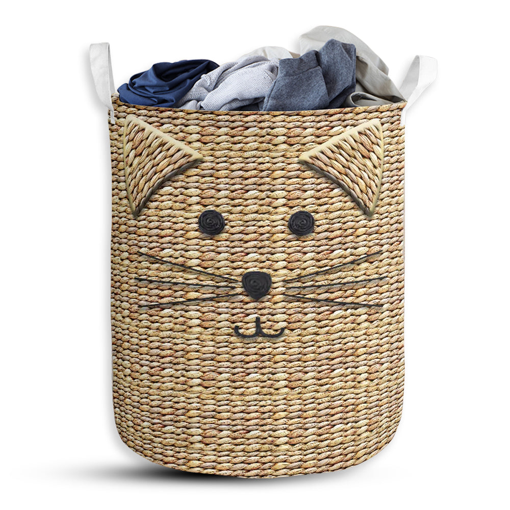 Cat Wicker Basic Style - Laundry Basket