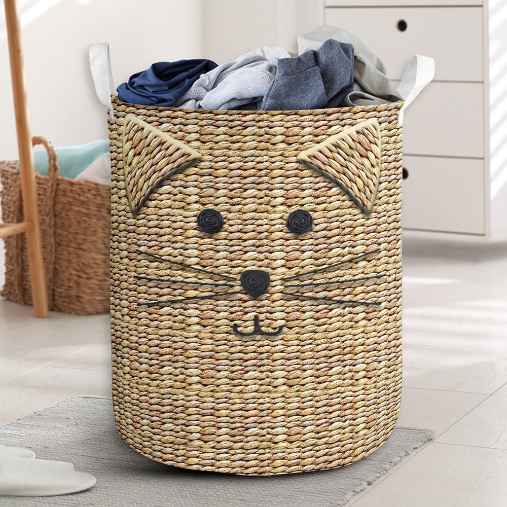 Cat Wicker Basic Style - Laundry Basket
