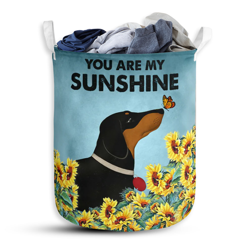 Dachshund Are My Sunshine - Laundry Basket - Owls Matrix LTD