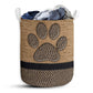 Dog Paw Rope Wallpaper - Laundry Basket - Owls Matrix LTD