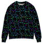 Cute Little Kitten Neon Art – Sweater - Ugly Christmas Sweater