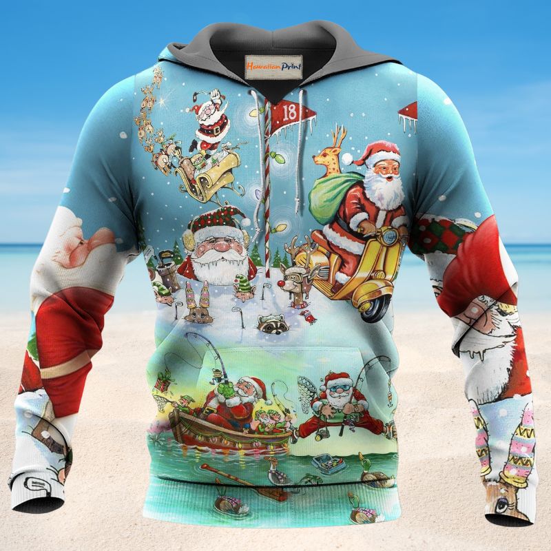 Cute Santa Funny Christmas - 3D Hoodie