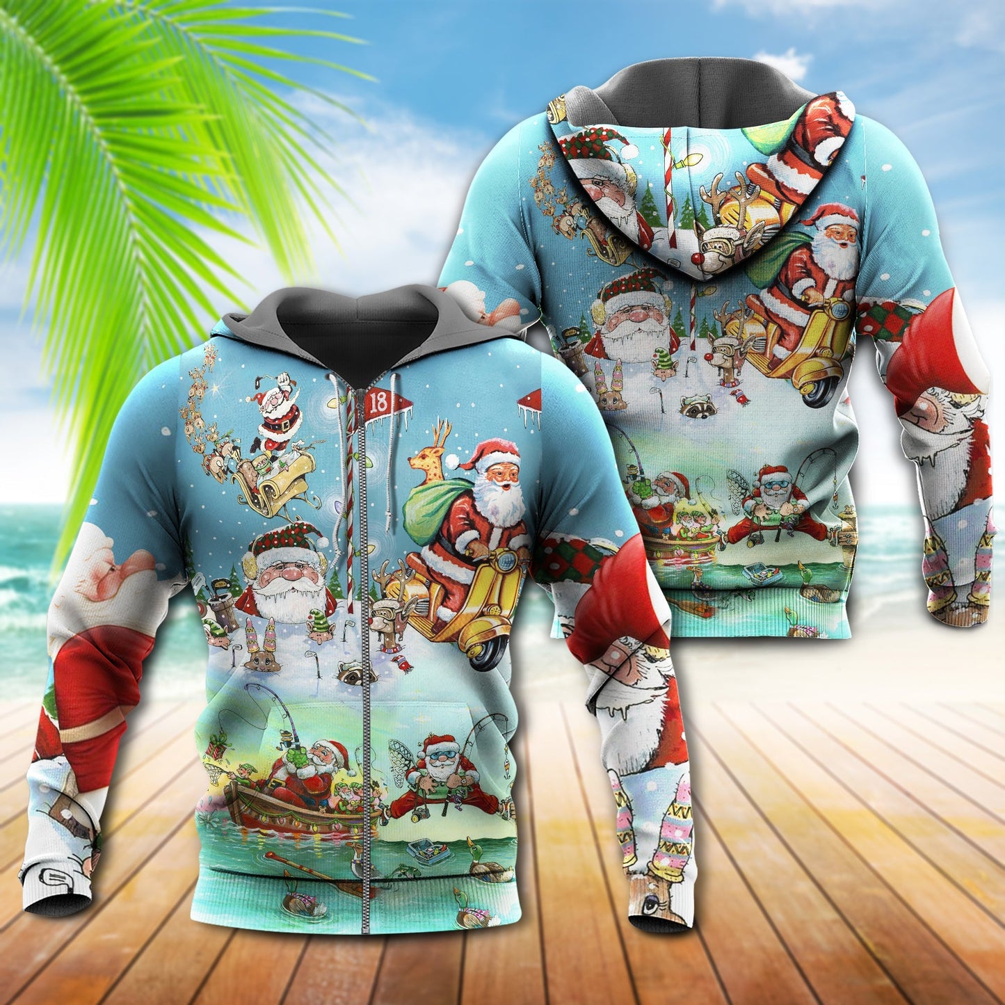 Cute Santa Funny Christmas - 3D Hoodie4