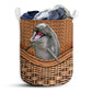 S: 17.72”x13.78” (45x35 cm) Cute Dolphin Basic Style - Laundry Basket - Owls Matrix LTD