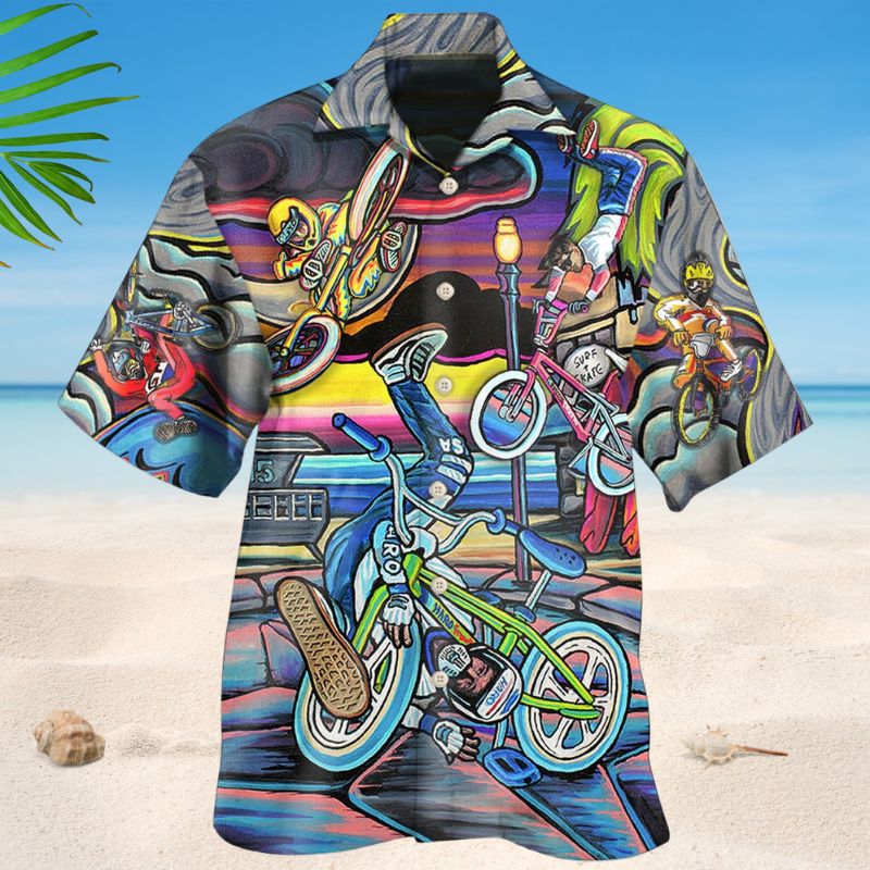 Cycling BMX Bike Lover Style – Hawaiian Shirt