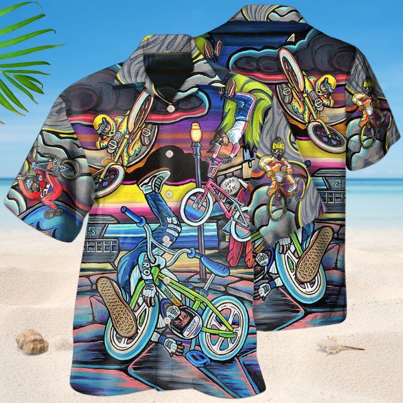 Cycling BMX Bike Lover Style – Hawaiian Shirt
