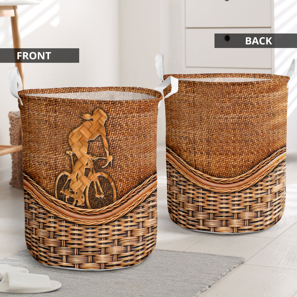 Cycling Rattan Teaxture - Laundry Basket - Owls Matrix LTD