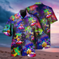 Frog Galaxy Mushroom Fantasy Art – Hawaiian Shirt