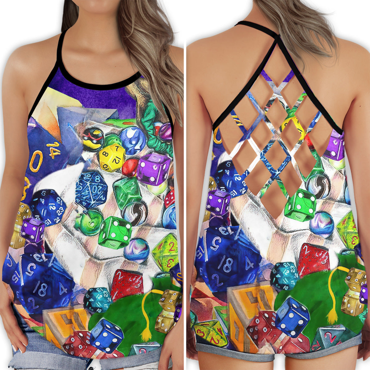 D20 Luxury Gaming Collection – Hollow Tank Top