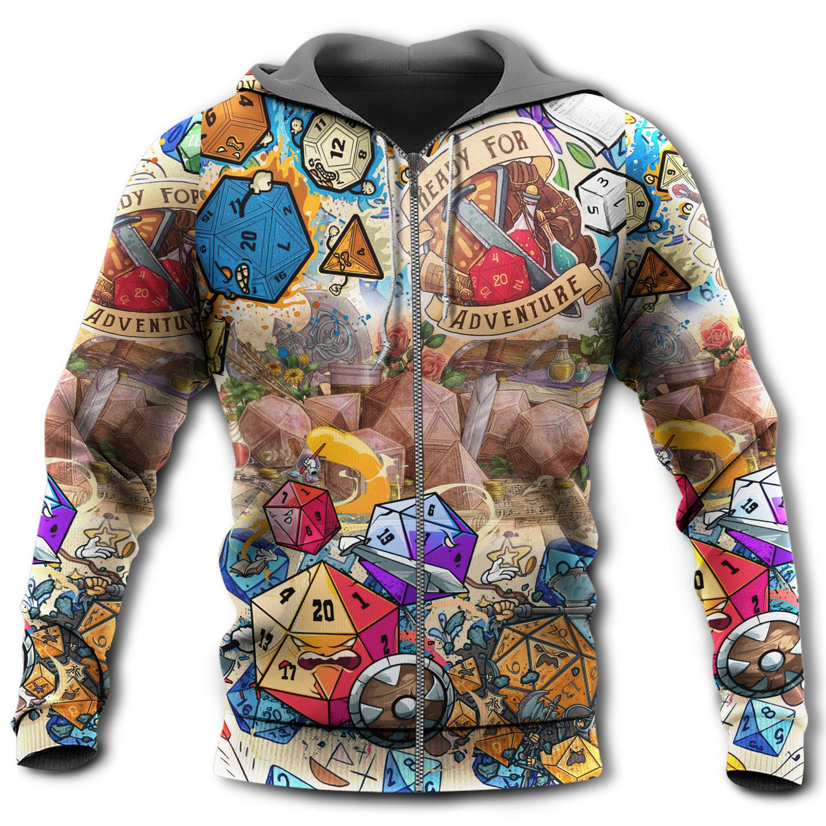 D20 Ready For Adventure - 3D Hoodie