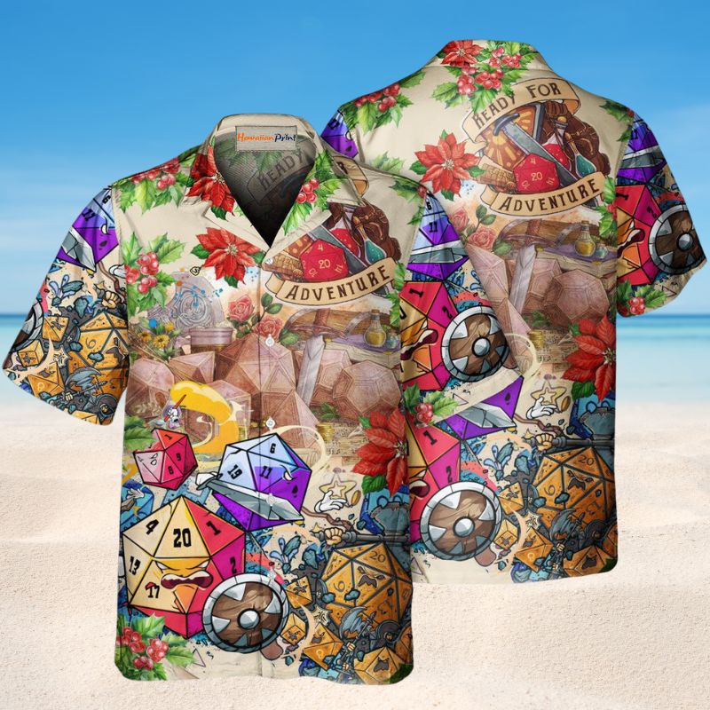 D20 Ready For Adventure Christmas Style – Hawaiian Shirt