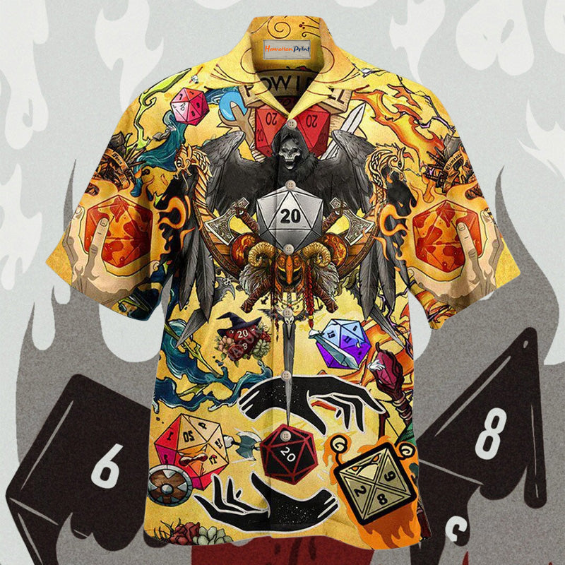 D20 Roll The Dice And Take A Chance - Hawaiian Shirt
