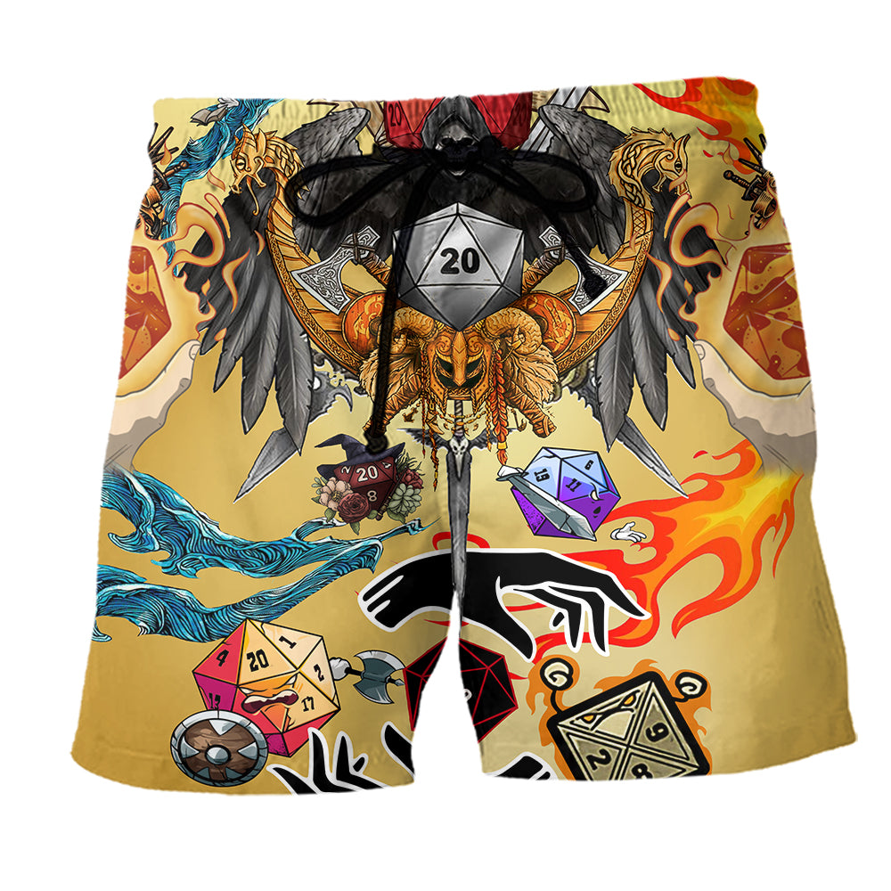 D20 Roll The Dice Chance - Beach Short