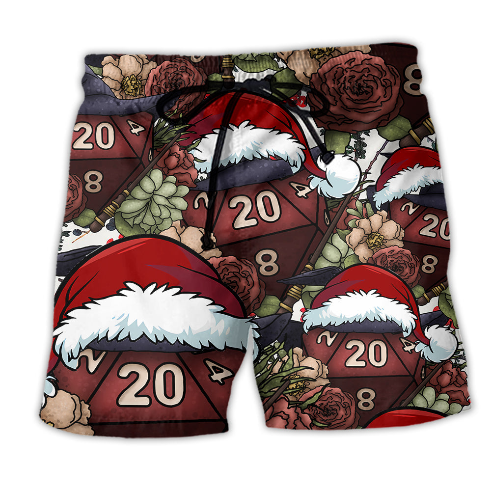 Fantasy Dice Witch Holiday Vibe Art – Beach Short