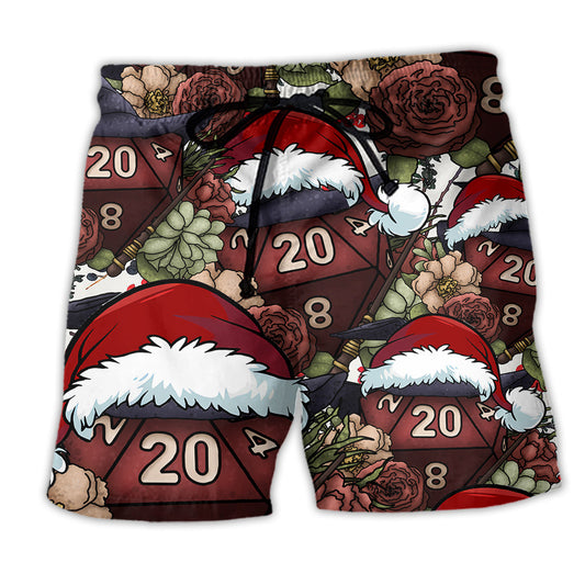 Fantasy Dice Witch Holiday Vibe Art – Beach Short