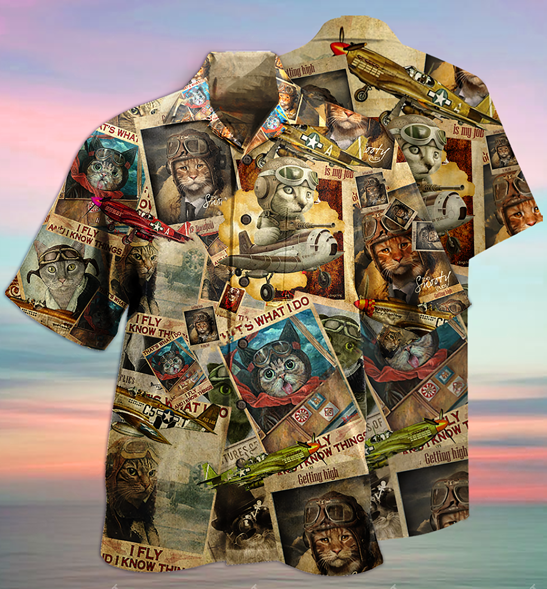 Cat Amazing Pilot Limited Edition – Hawaiian Shirt
