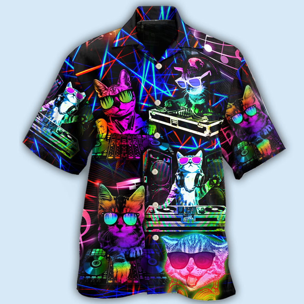 DJ Cat Life Funny Style – Hawaiian Shirt