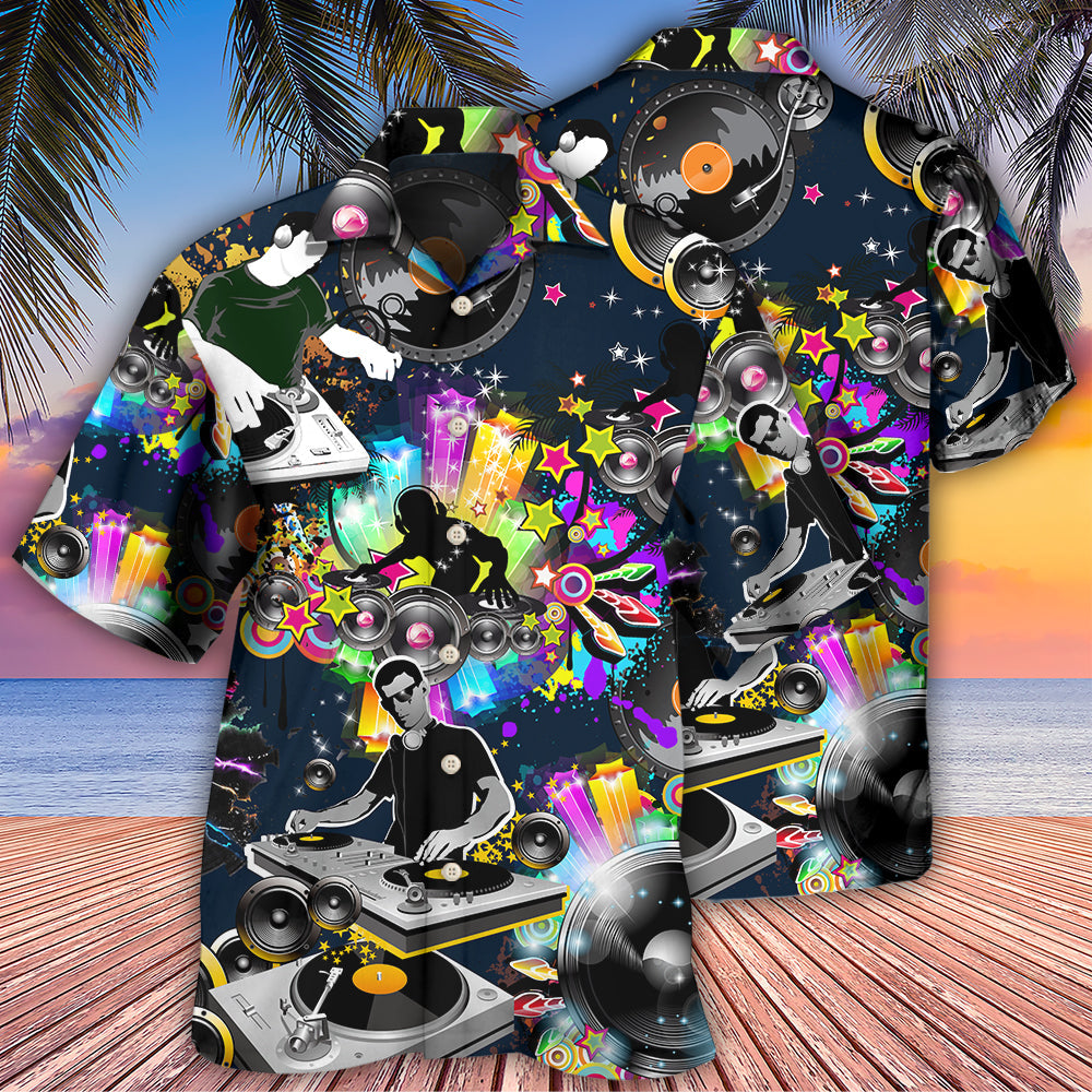 Colorful DJ Music Party Vibes – Hawaiian Shirt
