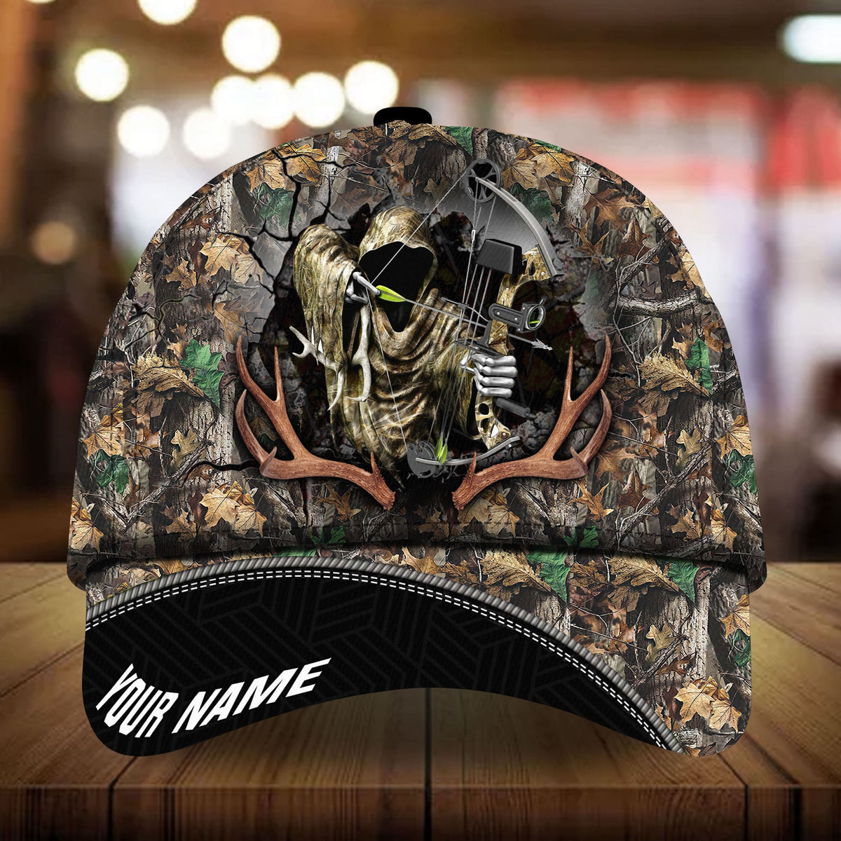Premium Deerhorn Hunting Personalized – Classic Cap