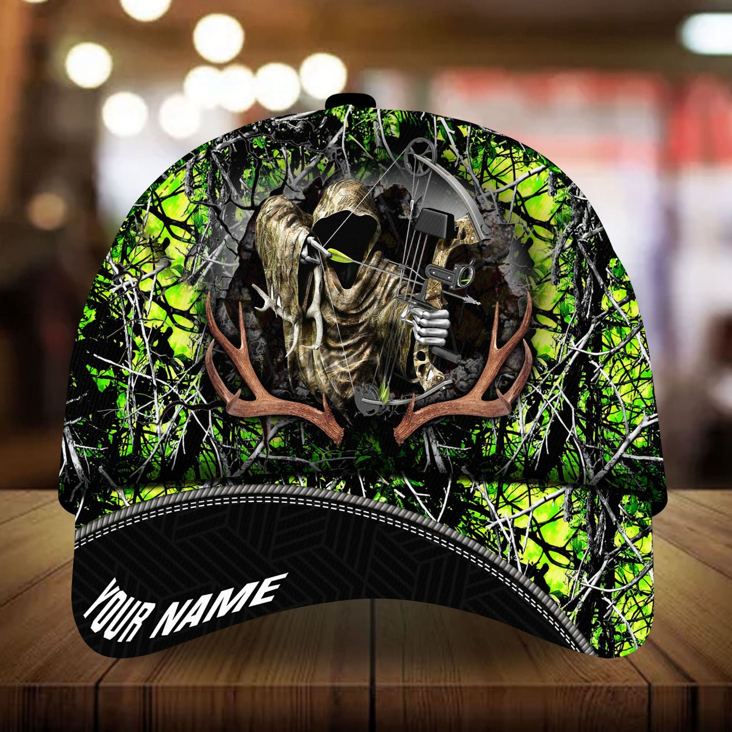 Premium Deerhorn Hunting Personalized – Classic Cap
