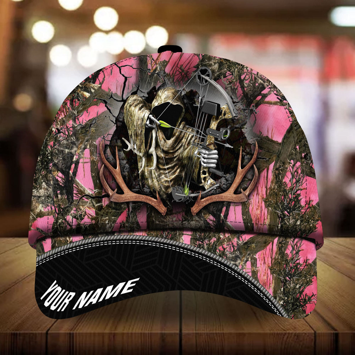 Premium Deerhorn Hunting Personalized – Classic Cap