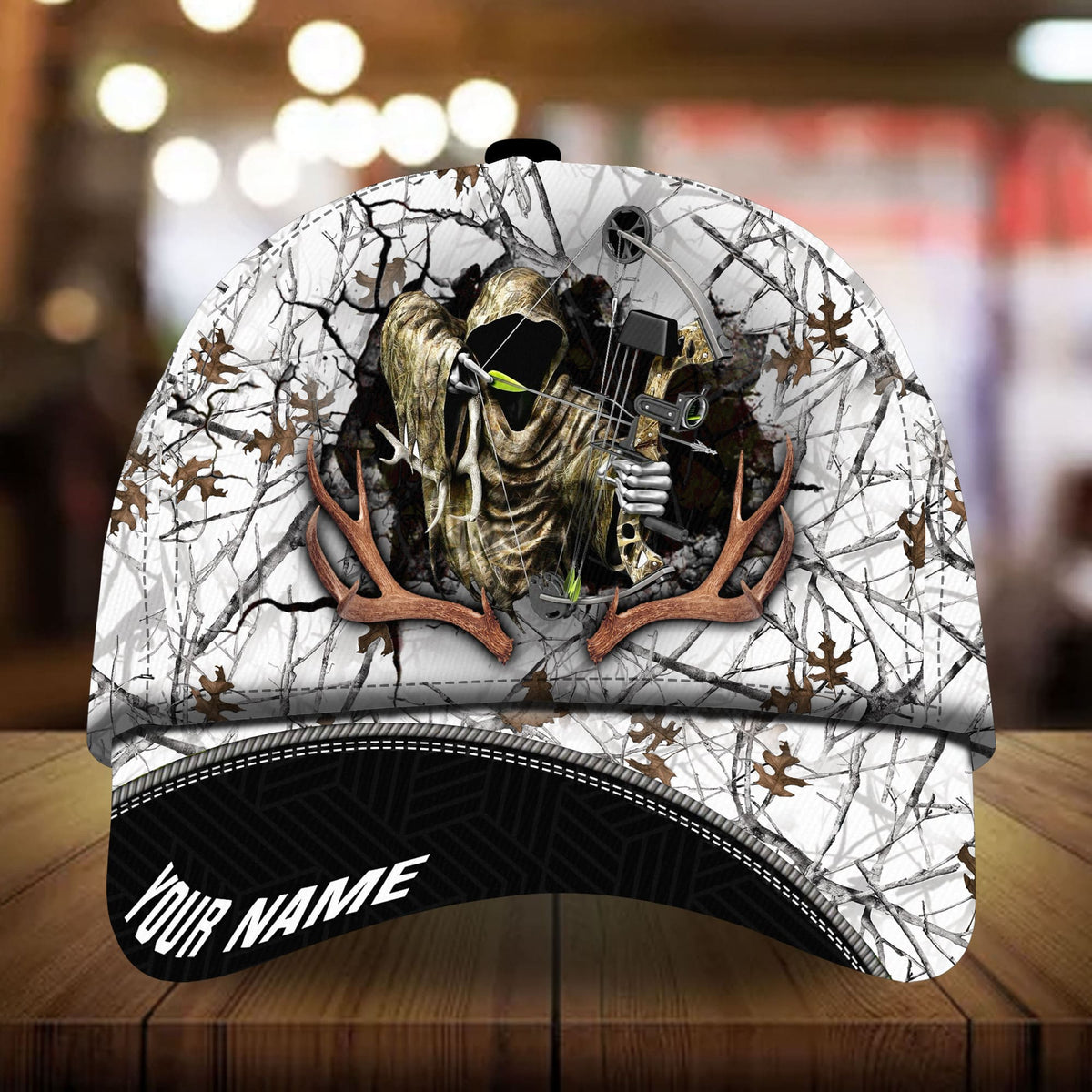 Premium Deerhorn Hunting Personalized – Classic Cap