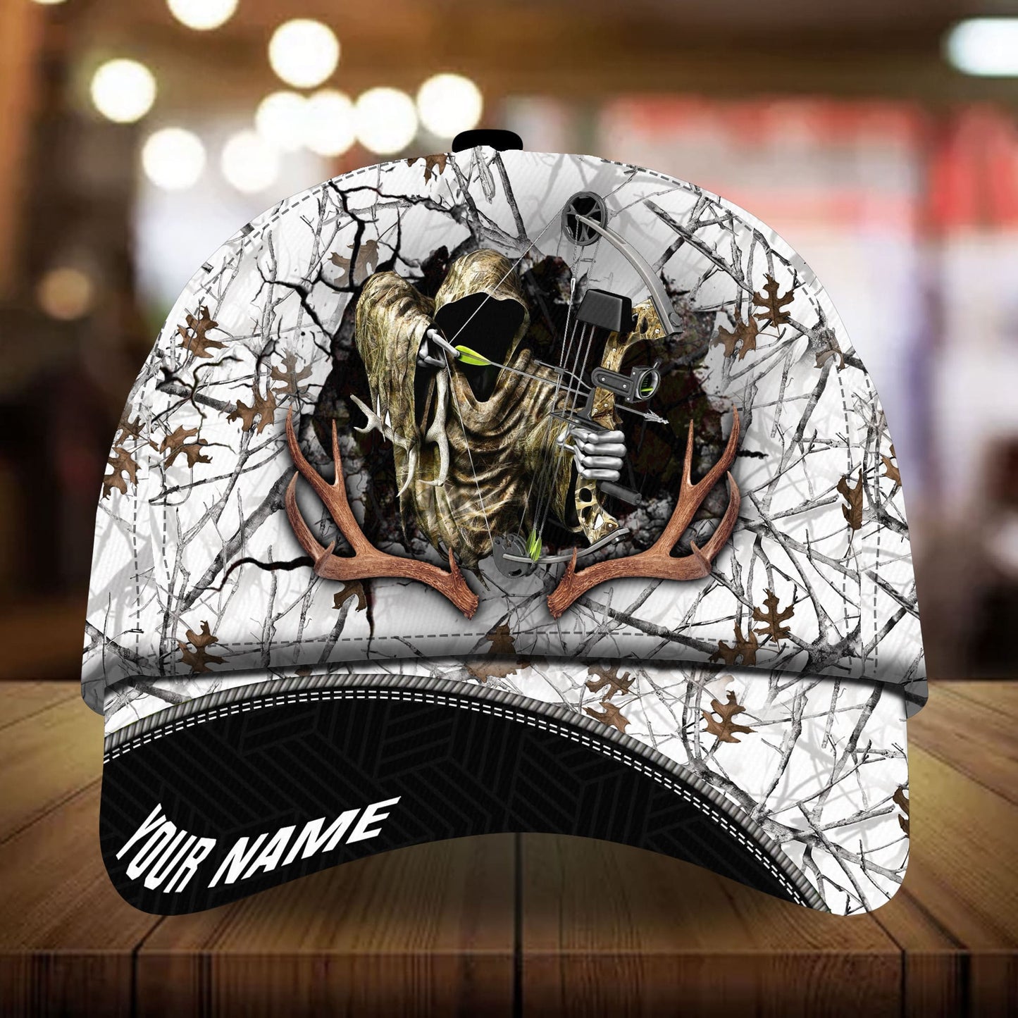 Premium Deerhorn Hunting Personalized – Classic Cap