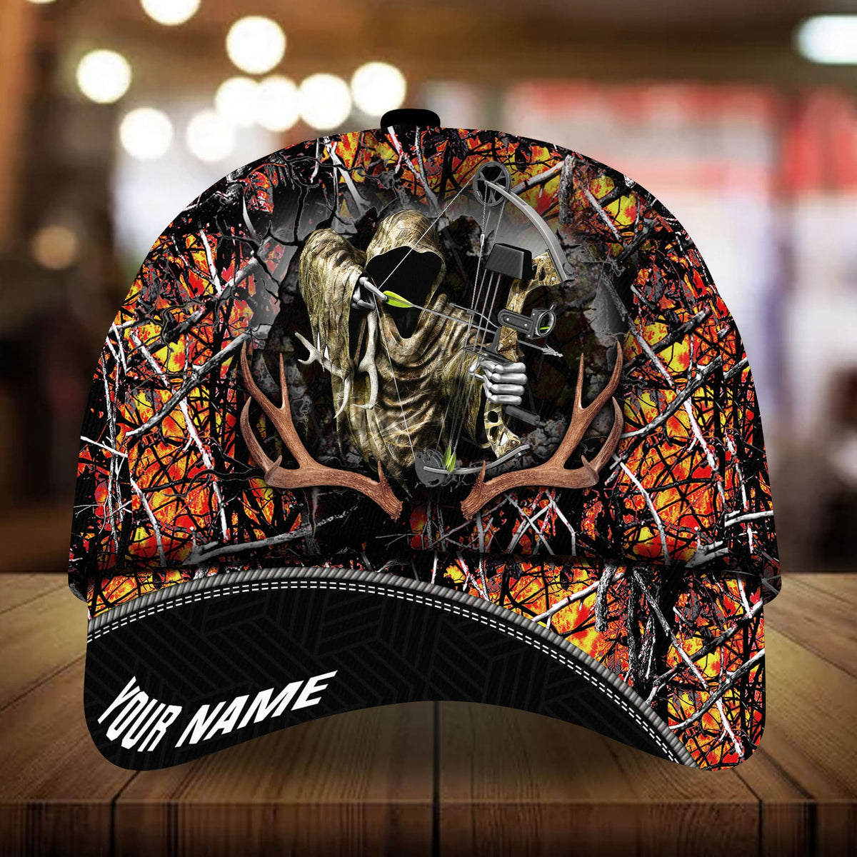 Premium Deerhorn Hunting Personalized – Classic Cap