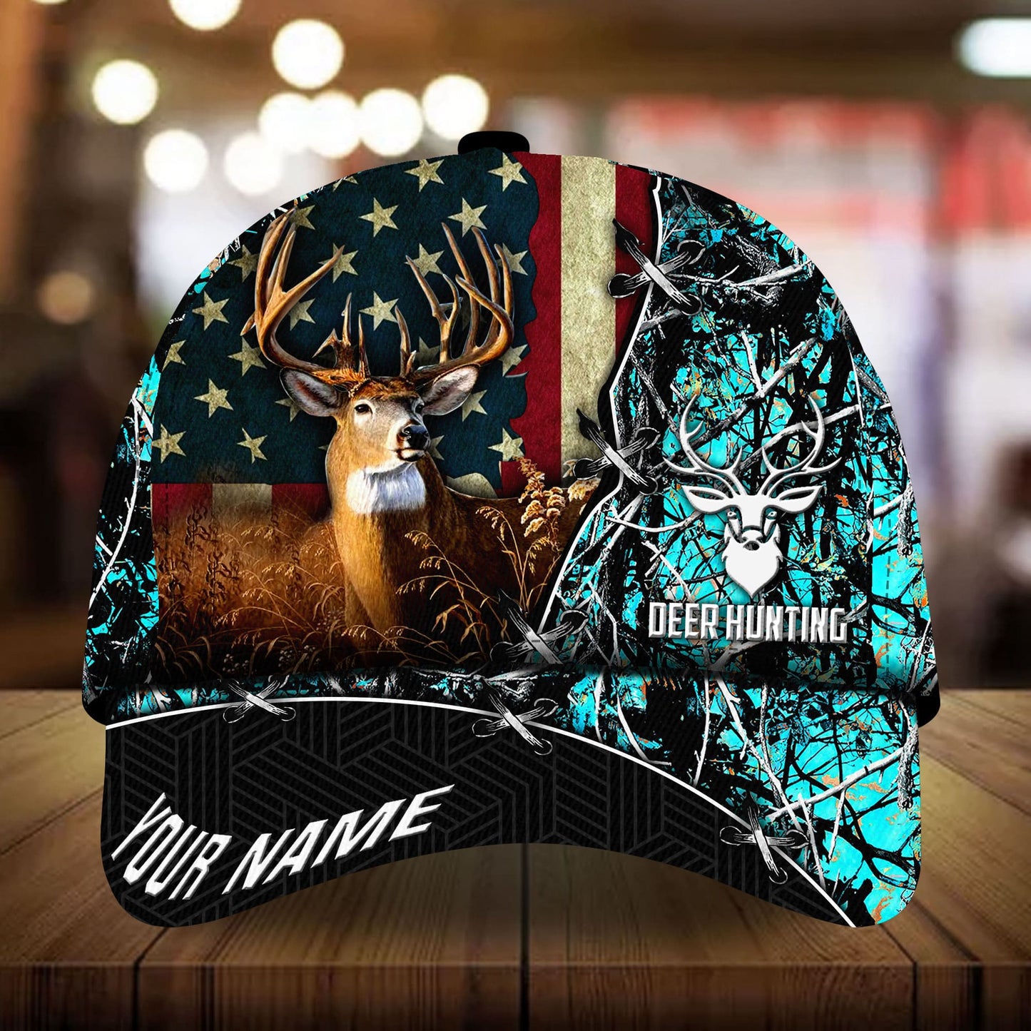 Unique US Deer Hunting Personalized – Classic Cap