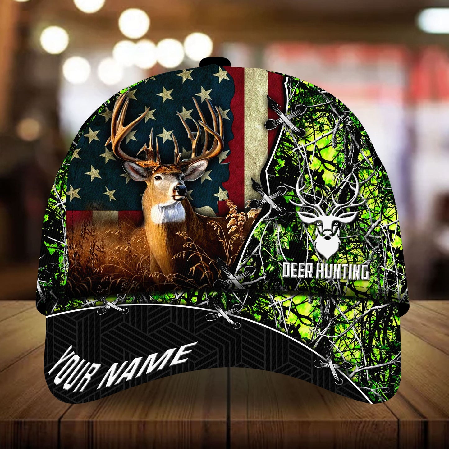 Unique US Deer Hunting Personalized – Classic Cap