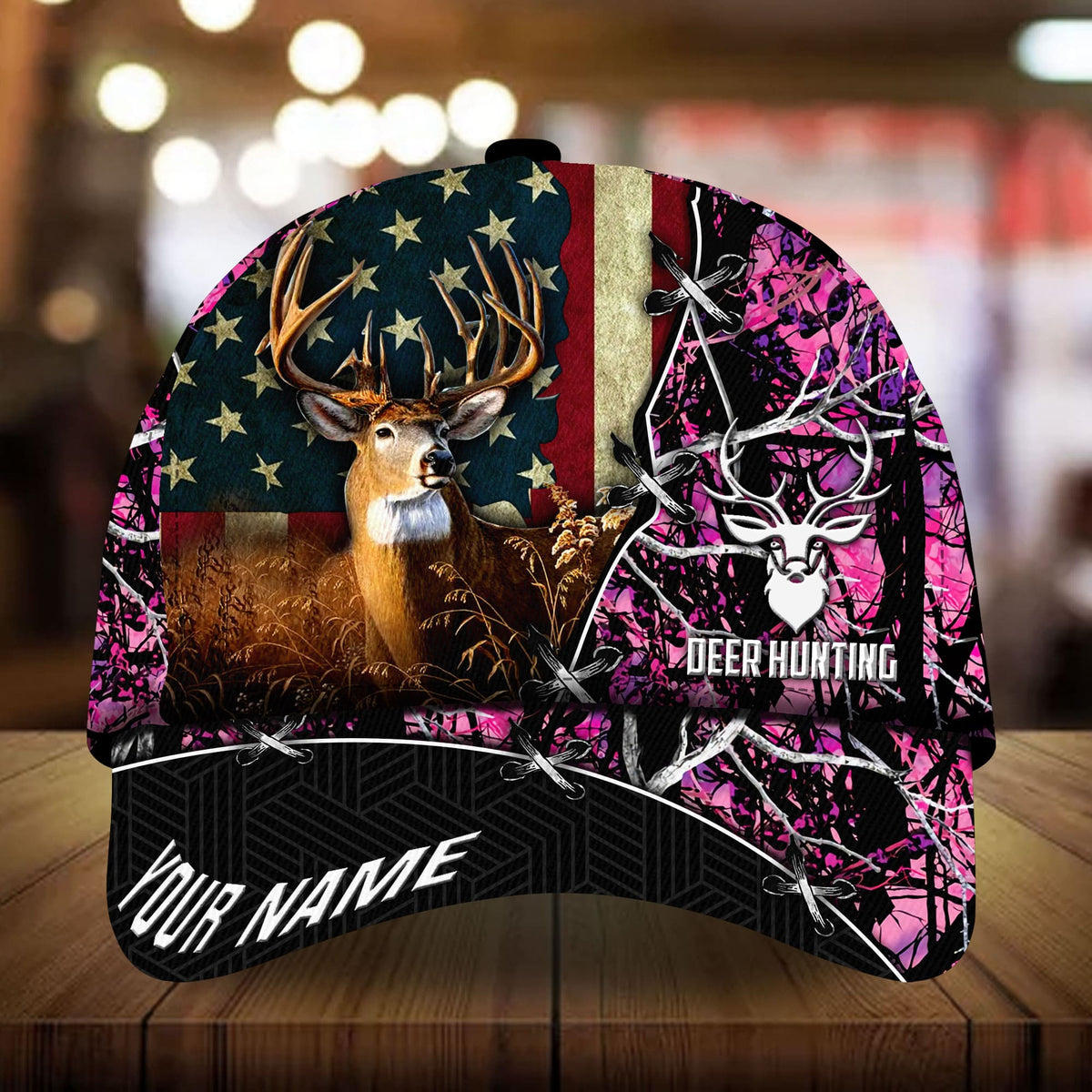Unique US Deer Hunting Personalized – Classic Cap