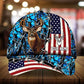 US Flag Deer Hunting Personalized – Classic Cap