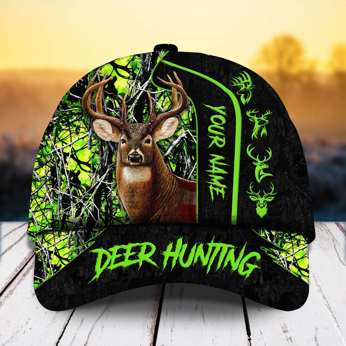Premium Deer Hunting Cotton Personalized – Classic Cap