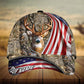 American Flag Deer Hunting Personalized Gift – Classic Cap