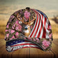 American Flag Deer Hunting Personalized Gift – Classic Cap