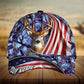 American Flag Deer Hunting Personalized Gift – Classic Cap