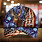 Premium Old US Flag Deer Hunting Personalized – Classic Cap