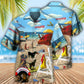 Lifeguard Dog Beach Fun Illustration – Hawaiian Shirt