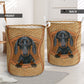 Dachshund Line By Handmade - Laundry Basket - Owls Matrix LTD