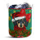 Dachshund Crochet Christmas - Laundry Basket - Owls Matrix LTD