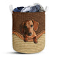 Dachshund Fabric Basic Style - Laundry Basket - Owls Matrix LTD