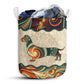 Dachshund Galaxy Mandala Style - Laundry Basket - Owls Matrix LTD