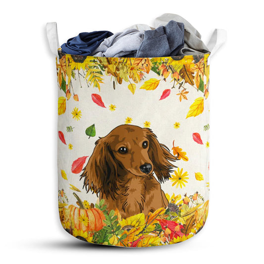Dachshund halloween fall - Laundry basket - Owls Matrix LTD