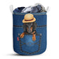 Dachshund Jean Basic Style So Cute - Laundry Basket - Owls Matrix LTD