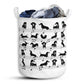 Dachshund Music Basic Style - Laundry Basket - Owls Matrix LTD