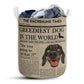 Dachshund Newspaper Linen - Laundry Basket - Owls Matrix LTD