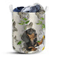 Dachshund Oil Painting - Laundry Basket - Owls Matrix LTD