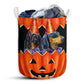 Dachshund Pumpkin Painting - Laundry Basket - Owls Matrix LTD