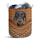 Dachshund Rattan Handmade Basic Style - Laundry Basket